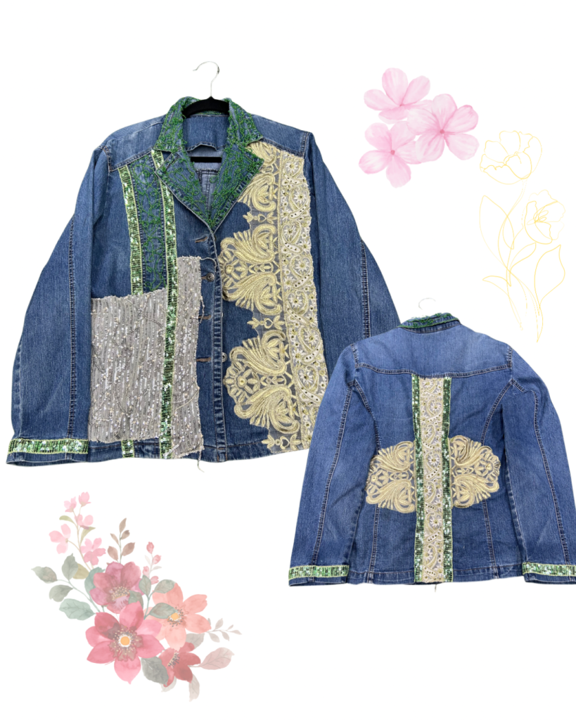 Chaqueta Denim Couture Bordada L – Edición Exclusiva